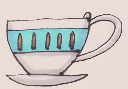 生活用品茶杯简笔画怎么画简单